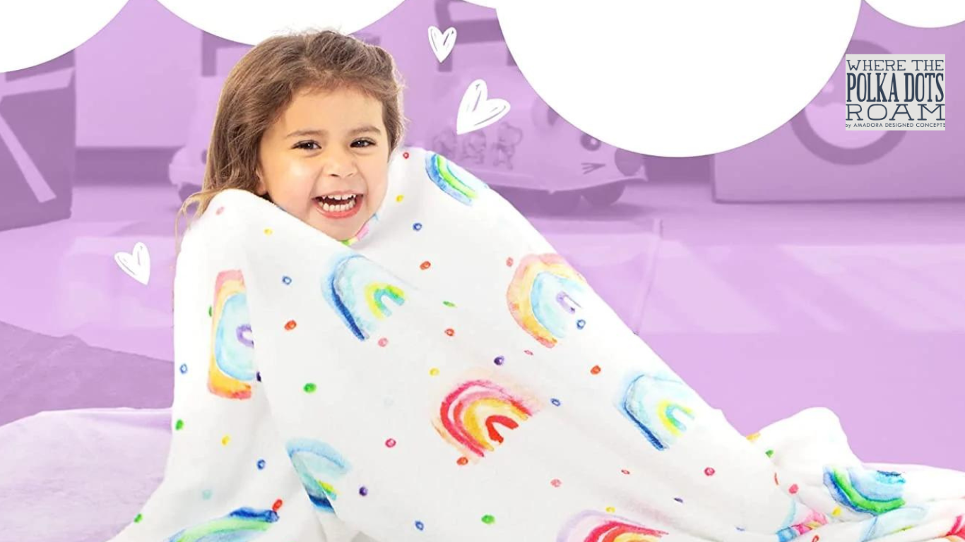 Introducing the Rainbow Dream Blanket: Where Sweet Dreams Begin!