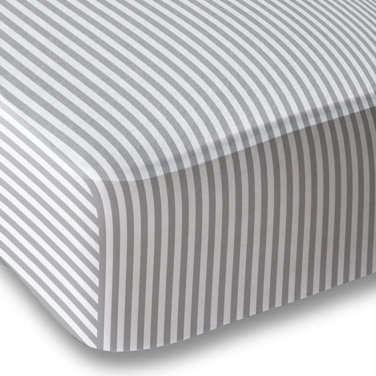 Debra Valencia Awning Striped Sheets - Cool Gray